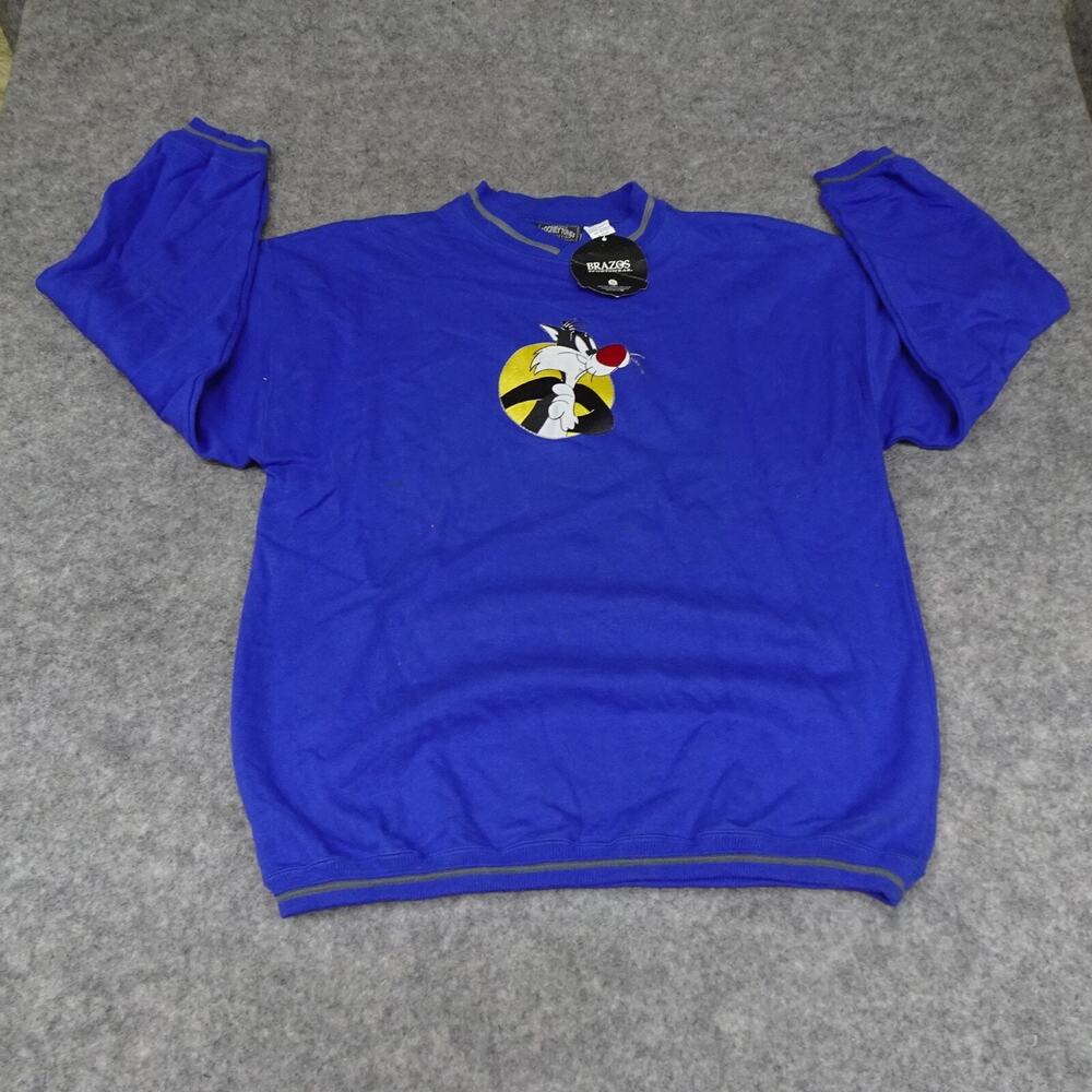 Looney Tunes Sweatshirt Boys Extra Large Sylvester Tweety Long Sleeve Vintage B